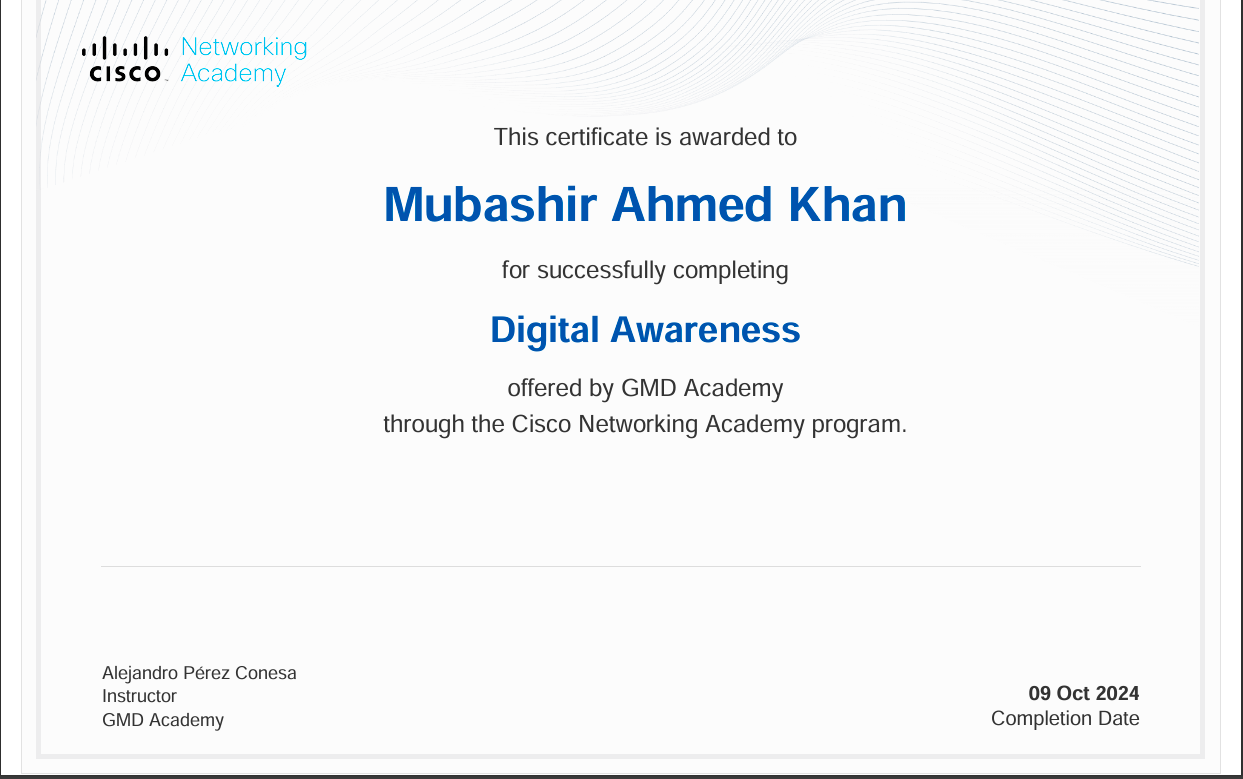 Cisco Certificate
